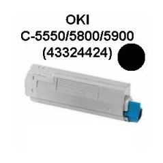 Toner OKI C5800K Preto Compatível