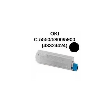 OKI C5800K Toner Schwarz kompatibel