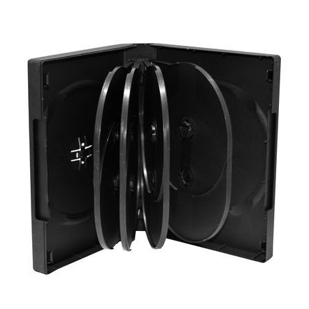 DVD Box 10 Discos 33mm Black MediaRange