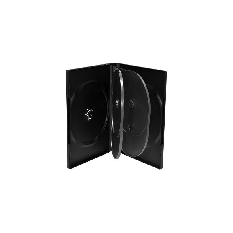 Capa DVD 6 Discos 22mm Preta MediaRange