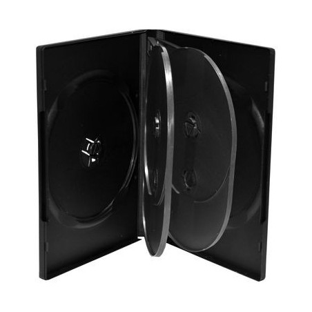 Capa DVD 6 Discos 22mm Preta MediaRange