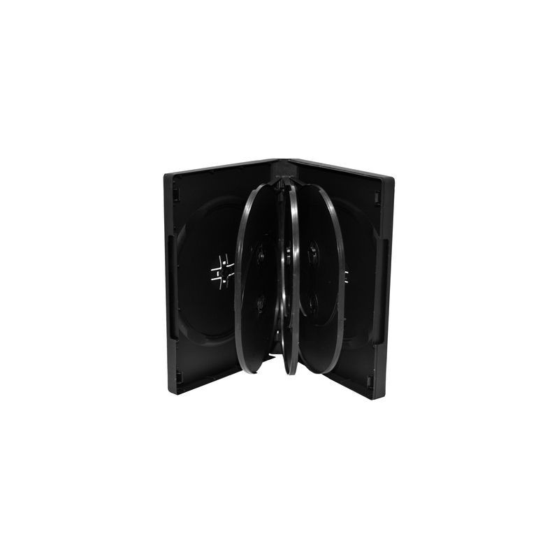 Boîtier DVD pour 8 disques 27mm noir MediaRange
