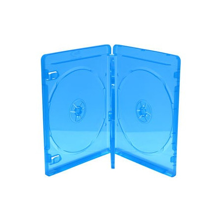 Boîtier Blu-ray pour 4 disques 14mm bleu MediaRange