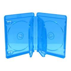 MediaRange Blu-ray case for 6 discs, 22 mm, blue | DVDi.fr