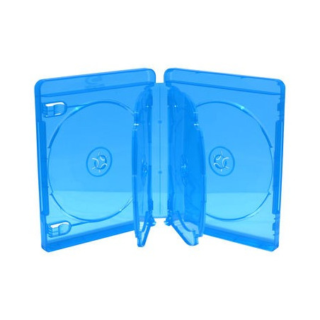 Estuche BluRay para 6 Discos 22mm Azul MediaRange