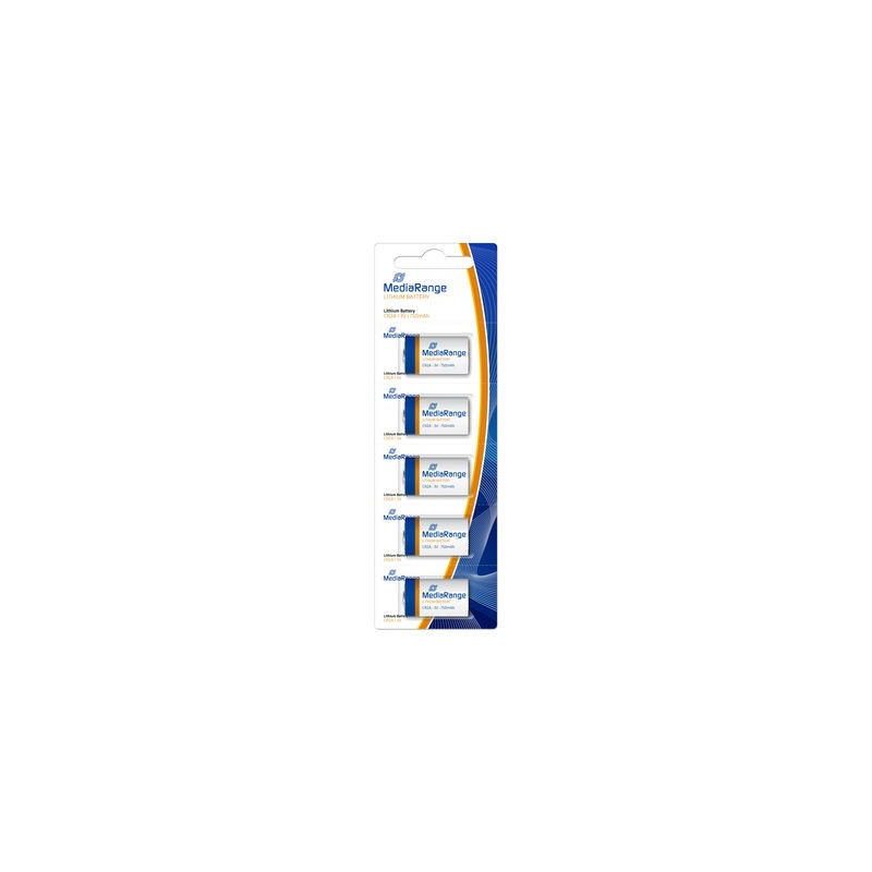MediaRange Batterie al litio CR2A|3V, pack 5