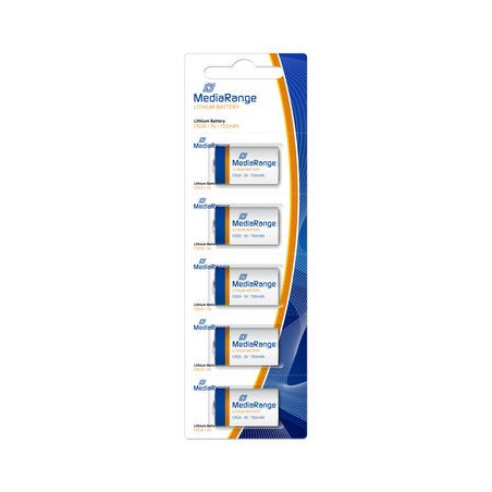 MediaRange Batterie al litio CR2A|3V, pack 5