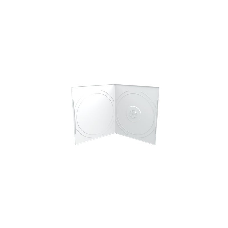 Custodia CD/DVD 7mm, formato tascabile, 1 disco, satinata/trasparente