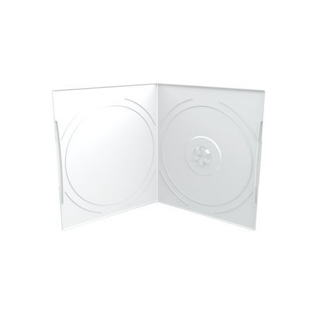 Estuche CD/DVD Half-Size 7mm, Pocket-Sized, 1 Disco, Transparent / Fronted