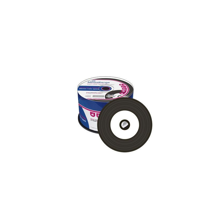 MediaRange Vinyl-CD-R 700MB/80min bedruckbar Spindel 50 MediaRange Vinyl-CD-R 700MB/80min bedruckbar Spindel 50