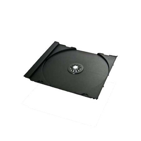 CD Tray for jewelbox, for 1 disc, machine packing grade, Black 