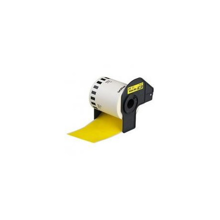 Brother DK44605 Rolo contínuo de papel térmico amarillo genérico DK-44605