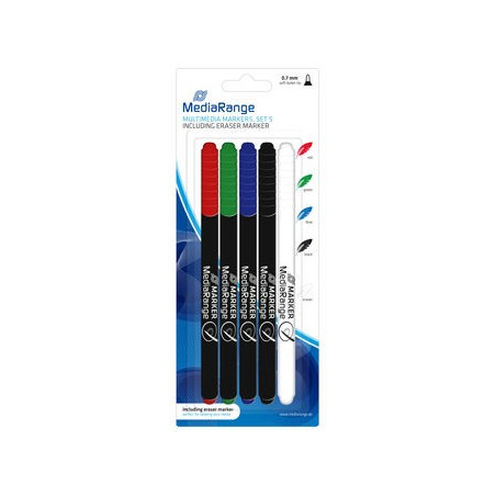 Feutres pour CD/DVD/Blu-ray MediaRange avec effaceur