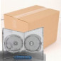 Pack 50 Amaray 14mm DVD-Hülle für 2 Discs mit Clips, Transparent