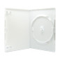 Pack 50 Amaray 14mm boîtier DVD pour 1 disque avec clips, blanc