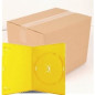 Pack 50 Amaray 14mm DVD-Hülle für 1 Disc mit Clips, Gelb