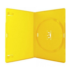 Amaray Boîtier DVD pour 1 disque, 14 mm, coloris jaune