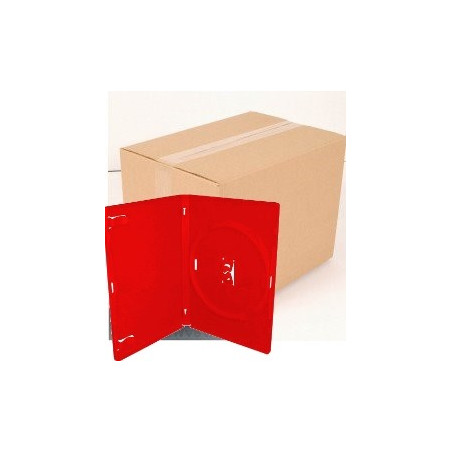 Amaray DVD-Hülle für 1 Disc, 14 mm, rot – 50er-Pack