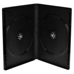 Pack 5 MediaRange DVD-Hülle für 2 Discs, 14mm, Schwarz