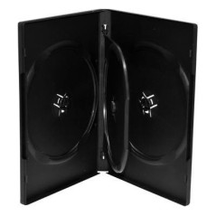 Pack 5 MediaRange DVD Case for 4 disc, 14mm, black