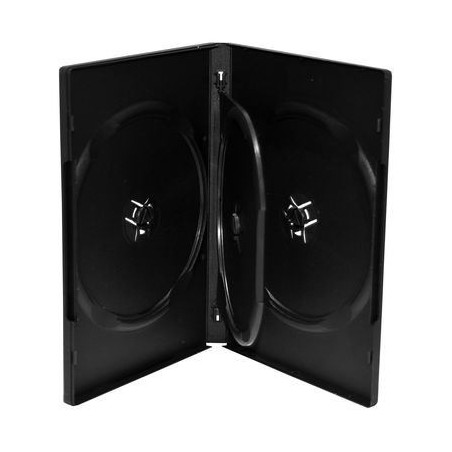 Pack 5 MediaRange DVD-Hülle für 4 Discs, 14mm, Schwarz
