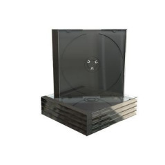 Pack 5 MediaRange CD Jewelcase for 1 disc, 10.4mm, black tray