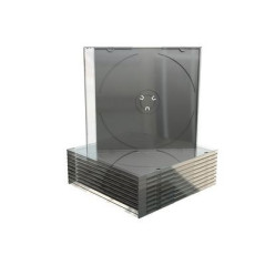 Pack 10 MediaRange CD Jewelcase for 1 disc, 5.2mm, black tray