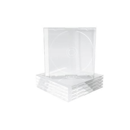 Pack 5 MediaRange CD-Jewelcase für 1 Disc, 10,4mm, transparentes Tray