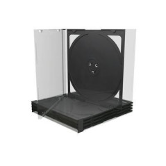 Pack 5 MediaRange custodia CD Jewelcase per 2 dischi, 10,4mm, vassoio nero