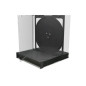 Pack 5 MediaRange custodia CD Jewelcase per 2 dischi, 10,4mm, vassoio nero