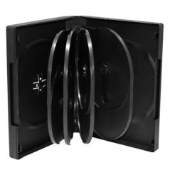 Pack 3 MediaRange Capa DVD para 10 discos, 33mm, Preta