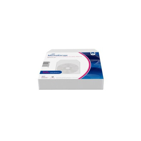 Pack 50 - MediaRange individual plastic sleeves for mini CD/DVD, 100% clear