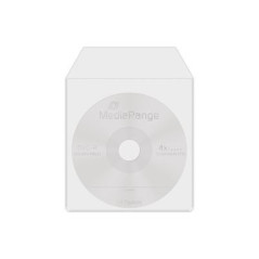 Pack 50 - Sacs en plastique MediaRange pour MINI CD / DVD simples 100% transparents