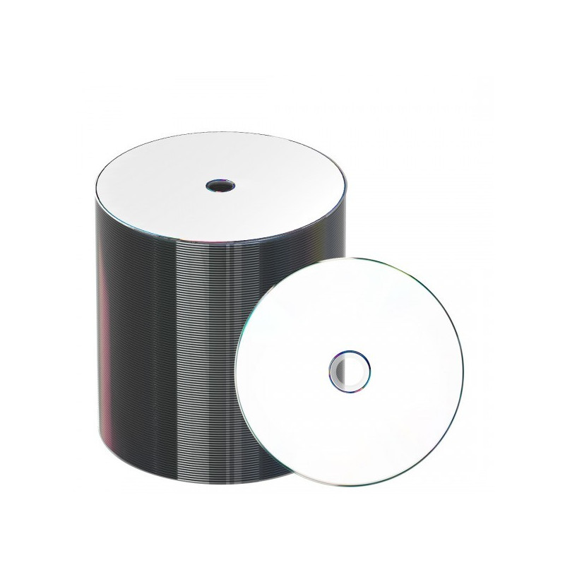 MBi Prof. DVD-R 4.7GB 120min 16x, imprimível jato de tinta em toda a superfície, branco Proselect, Shrink, cake 100