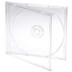 Boitiers CD Jewelcase 10.4mm pour 1 CD/DVD Transparent