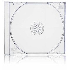 Boitiers CD Jewelcase 10.4mm pour 1 CD/DVD Transparent