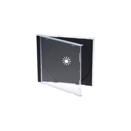 Caja CD Jewelcase 10.4mm para 1 CD/DVD Transparente 