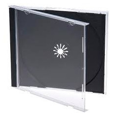Pack 50 - alta calidad - caja CD Jewelcase 10,4mm para 1 disco, bandeja negra