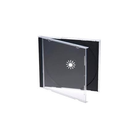 Pack 50 - Hohe Qualität - CD-Jewelcase 10,4mm für 1 Disc, schwarzes Tray