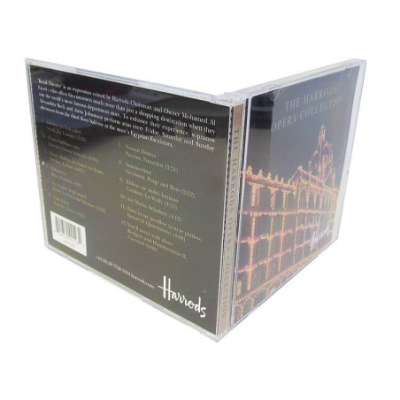 Pack 100 - caja CD Jewelcase para 2 discos, 10,4mm, bandeja negra