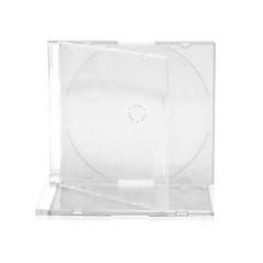 CD Slimcase for 1 disc, 5.2mm, Bandeja frosted/transparent