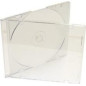 CD Slimcase for 1 disc, 5.2mm, Bandeja frosted/transparent