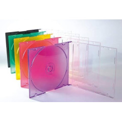 MediaRange Boîtier CD slim pour 1 disque, 5 mm | DVDi.fr