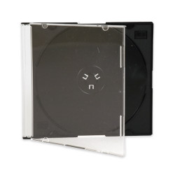 Etui CD Slimcase, 5,2mm pour 1 CD/DVD, Noir