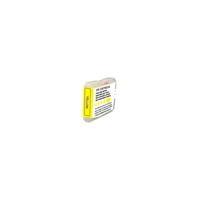 Cartucho Brother LC970Y LC1000Y Yellow Compatible