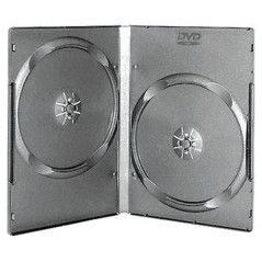 DVD-Hülle für 2 Discs, 14 mm, schwarz | DVDi.fr
