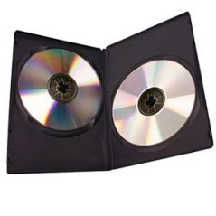 14mm Standard-DVD-Hülle für 2 DVDs Schwarz