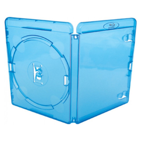 Amaray Boîtier BD pour 1 disque, 15mm, bleu, pack 50