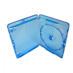 Amaray Caja BD para 1 disco, 15mm, azul, pack 50