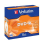 Verbatim DVD-R AZO 4.7GB 16X MATT SILVER SURFACE Jewelcase Pack 5